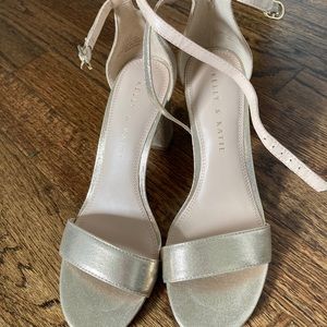 Kelly & Katie Metallic Gold Heels